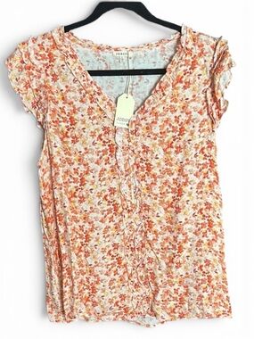Jodfil Lg Pink and Orange Blouse Vibrant and Stylish